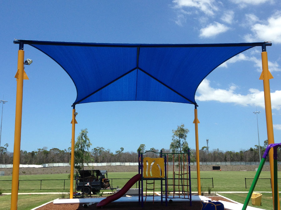 Shade Sails over Stairs